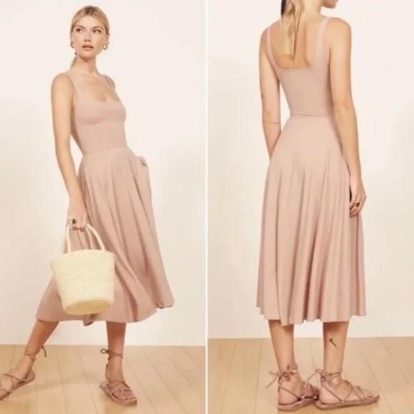 Reformation Mary Dress XS Blush - Picture 2 of 4